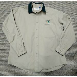 Pierre Crawdeaux L/S Shirt Embroidered Louisiana Cajun Sportsman Size XL